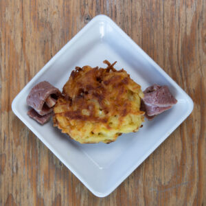 Pastrami Potato Latke