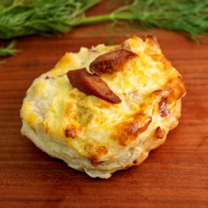 Curry Grilled Hotdog Potato Knish